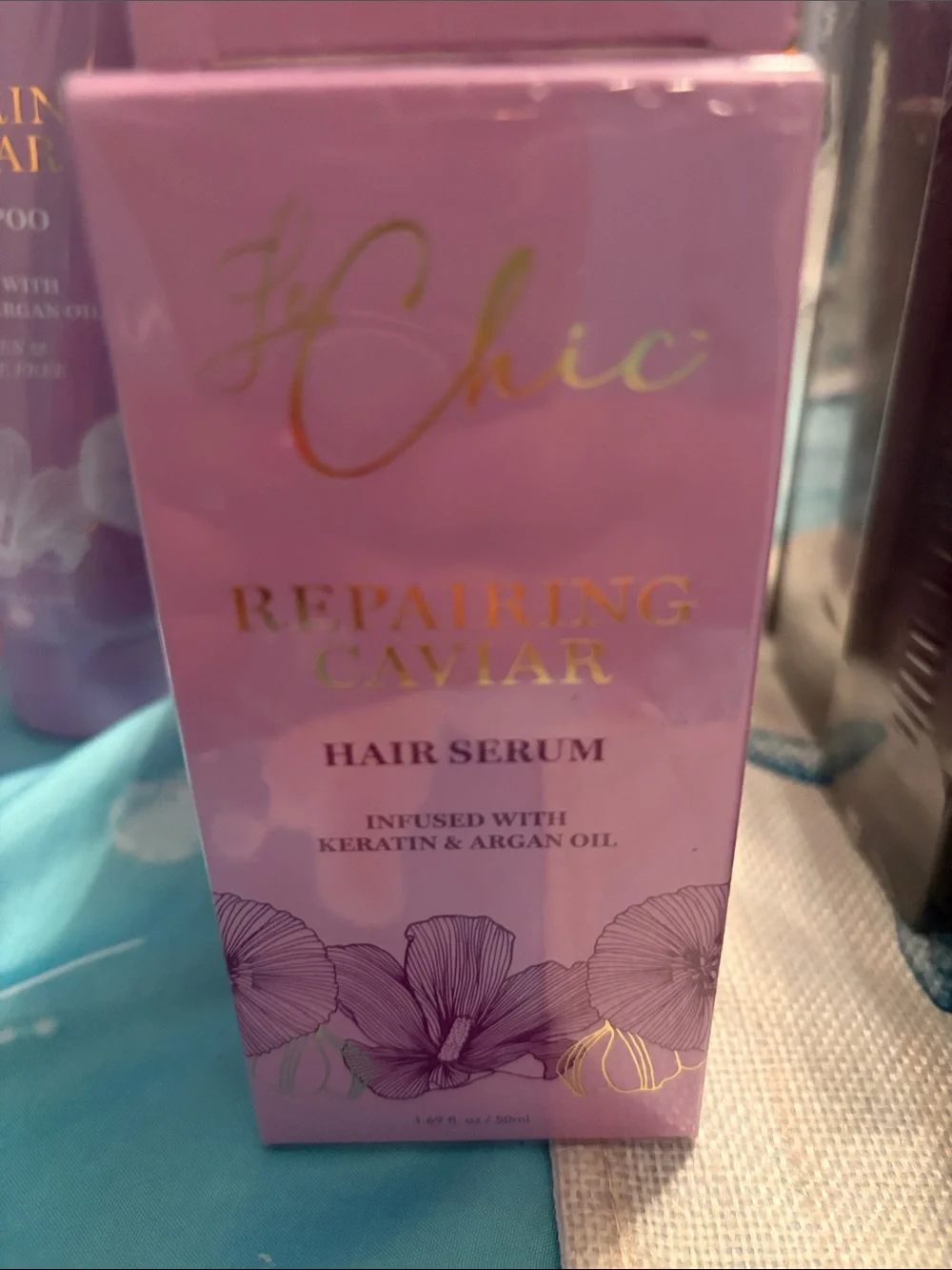 chic Repairing Caviar Hair Serum - Pink